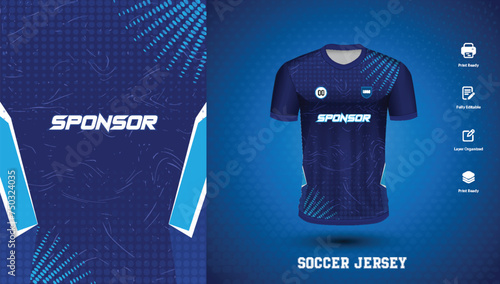 Vector soccer jersey design for sublimation or sports tshirt design for cricket football
