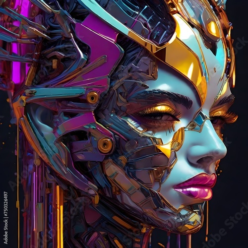 A glitched, pixelated mask vector emerges with striking intensity, each jagged edge and distorted line exuding a captivating allure. Generative AI © Borys