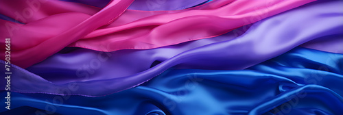 Vibrant Display of Bisexual Pride: A Multicolored Spectrum of Identity Through the Bisexual Flag