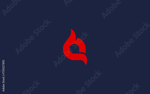 letter q with fire logo icon design vector design template inspiration