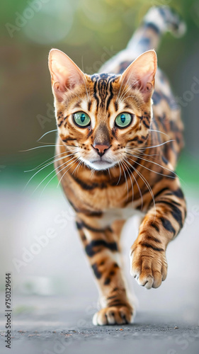 Bengal cats wild markings and piercing eyes, blending domestic charm with exotic allure