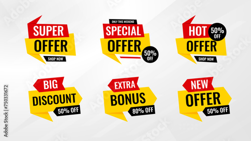 Sale Tag vector template. special offer, big sale, final sale, flash sale background. Discount Promotion marketing poster design for web and Social.