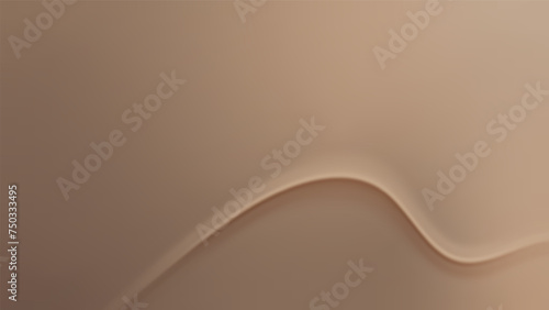 Nude gradient. Pastel nude background with soft wave, modern vector gradient design.