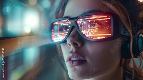 An immersive experience awaits as users navigate the futuristic finance dashboard through virtual reality. Datasets are transformed into captivating visuals offering a unique