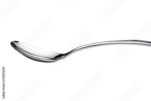 Stainless Steel Spoon Isolated on Transparent Background