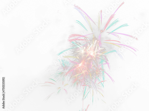 Colorful Firework transparent background