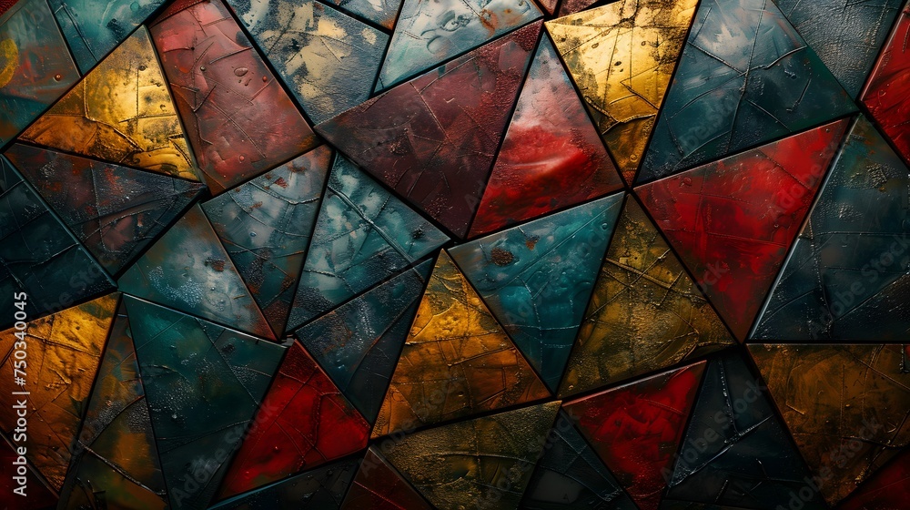 Elegant Geometric Art: Vibrant Shapes Elegant Geometric Art: Vibrant Shapes