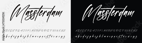 Signature Font Calligraphy Monoline Logotype Script Brush Font Type Font lettering handwritten