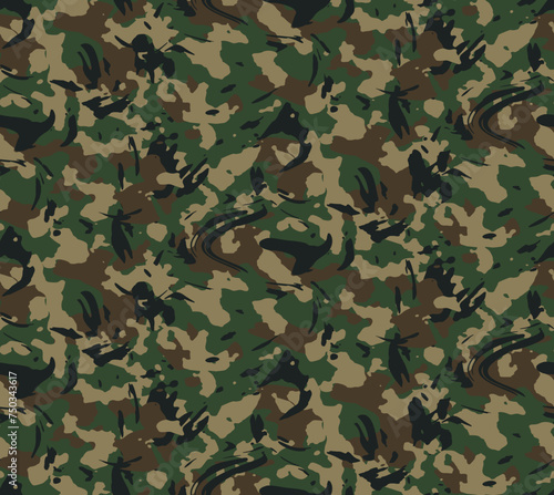 Green brown camouflage pattern