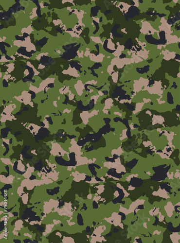 Wallpaper Mural Green brown camouflage pattern Torontodigital.ca