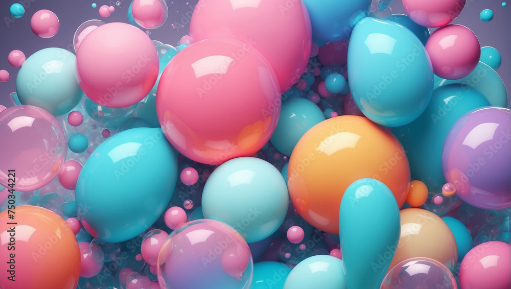 Splashes Colorfull Boba