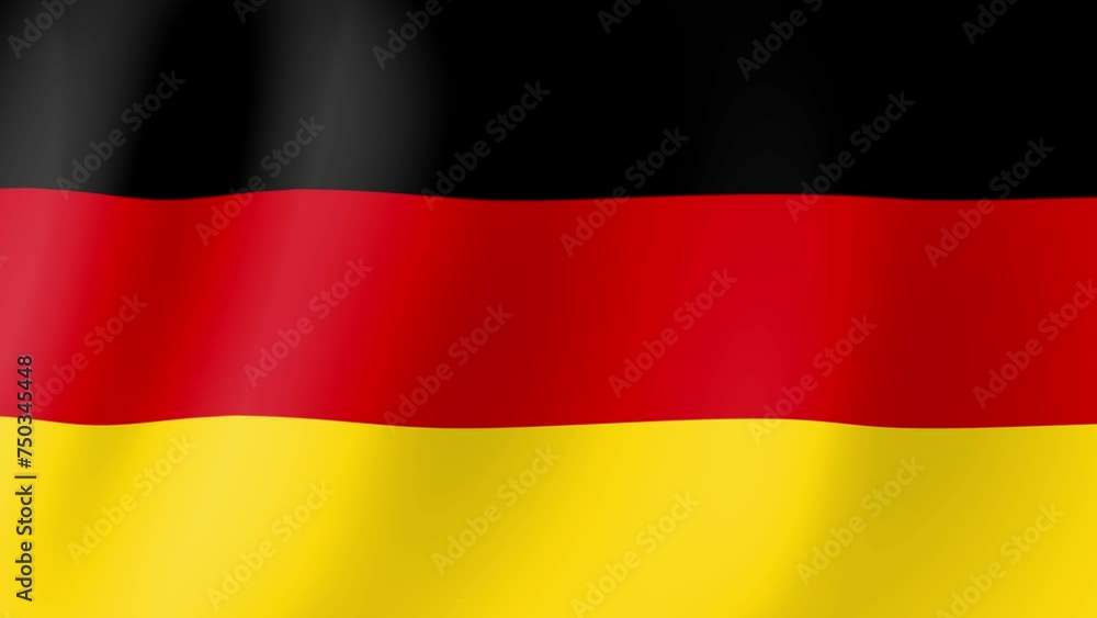 Animation of Germany flag waving in the wind. Background with flag of Germany for germany independence day. Video for graphic editing, 4k animation Animation of Germany flag waving in the wind. Background with flag of Germany for germany independence day. Video for graphic editing, 4k animation