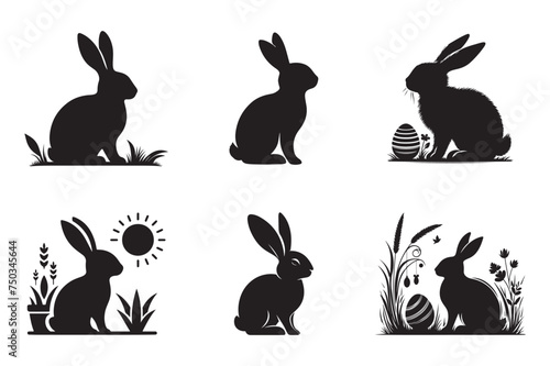 Easter Bunny silhouette 