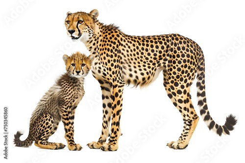 Cheetah father and sun