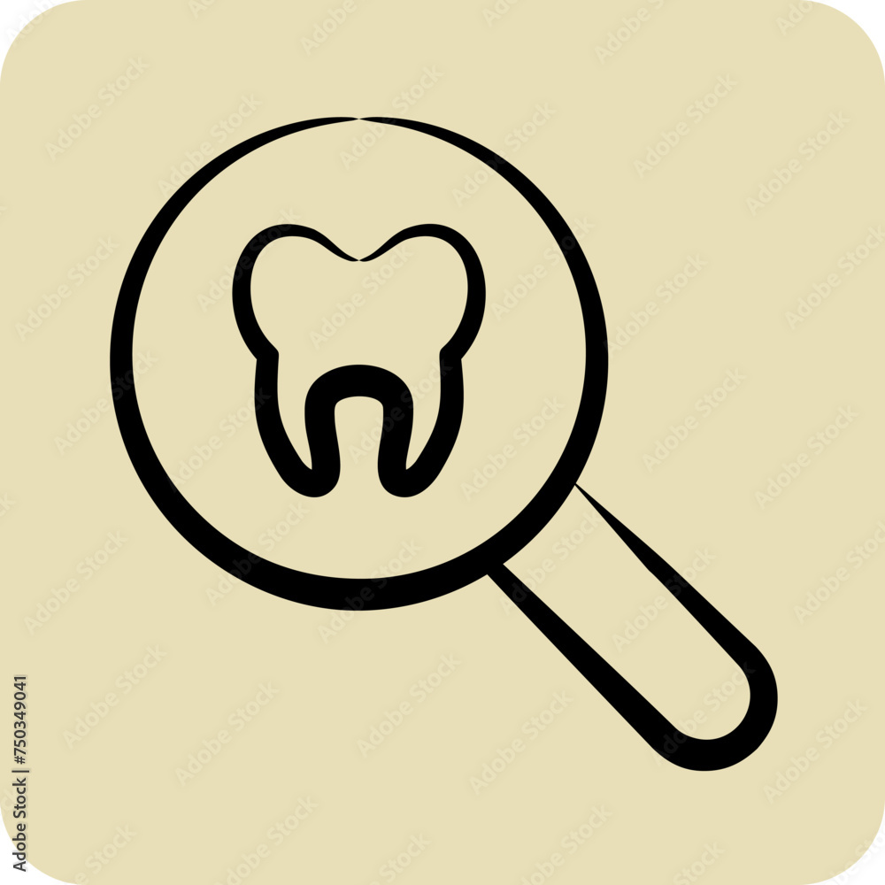 Icon Inspect. suitable for medicine symbol. hand drawn style. simple design editable. design template Icon Inspect. suitable for medicine symbol. hand drawn style. simple design editable. design template