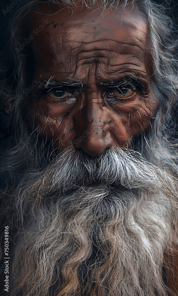 an Indian old man