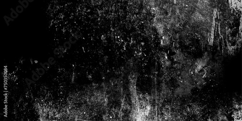 Black monochrome plaster,metal background,wall terrazzo splatter splashes prolonged old vintage decay steel iron rust wall cracks stone wall slate texture.
 photo