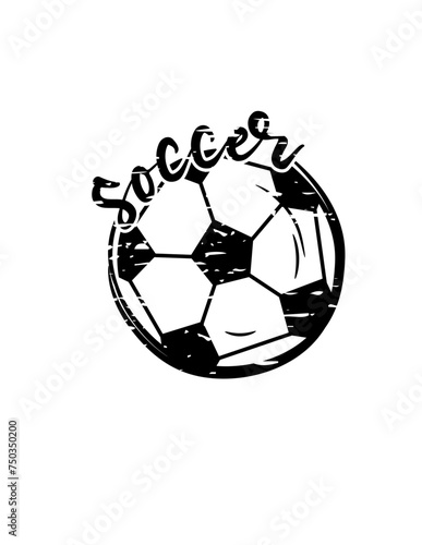 Soccer Ball Illustration, Outdoor Sports Game Clipart, Ball Life T-shirt Design, Open Field Vector, Striker Winger Stencil, Goalkeeper