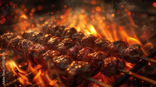 Delicious grilled meat