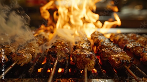 Delicious grilled meat