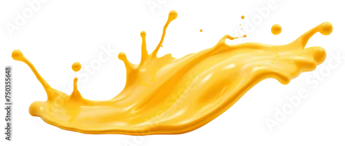 Obraz  z motywem Delicious melted cheese splash cut out