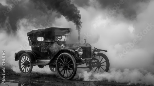 old steam car