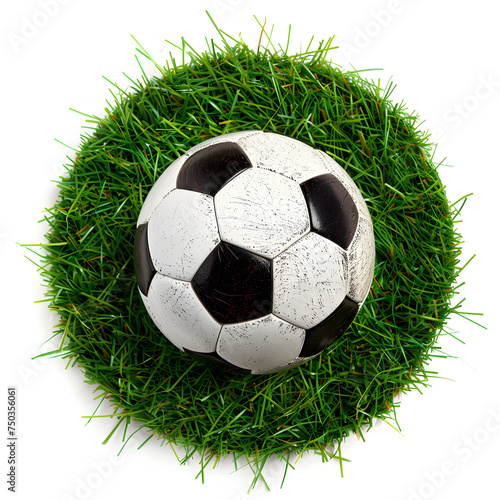 Soccer on Green Grass