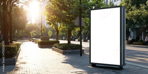 blank billboard on the street