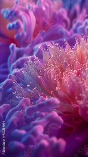 Liquid Harmony: Extreme macro showcases the milk thistle's harmonious beauty, where fluid forms merge in a symphony of colors.