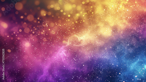 Abstract cloud sky Nebula galaxy purple gold background  © 天下 独孤