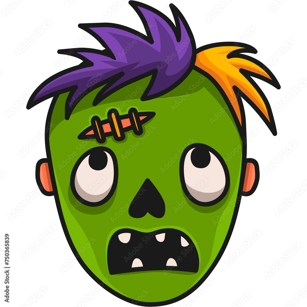 Fototapeta premium Zombie Sticker