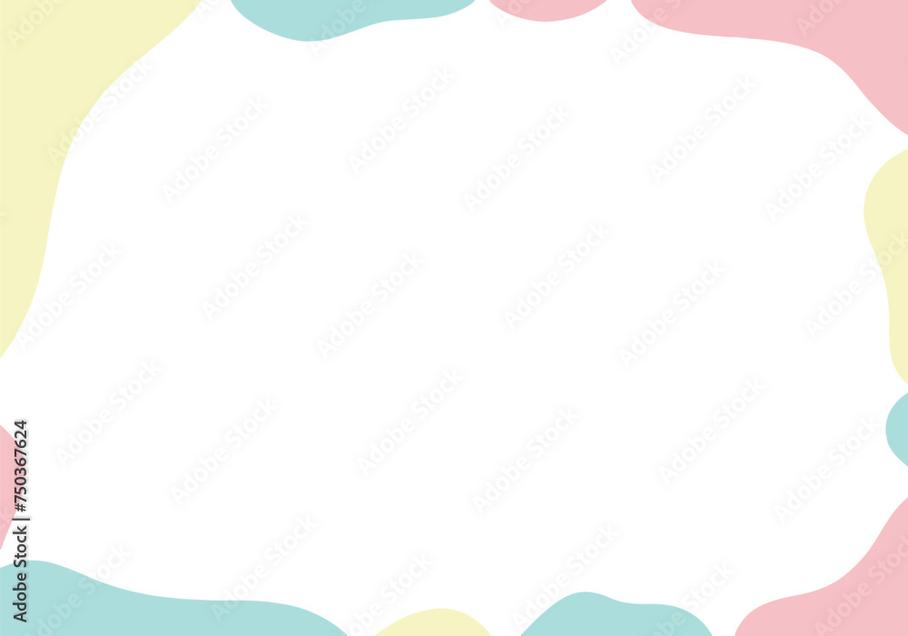 Obraz premium 春色の幾何学フレーム