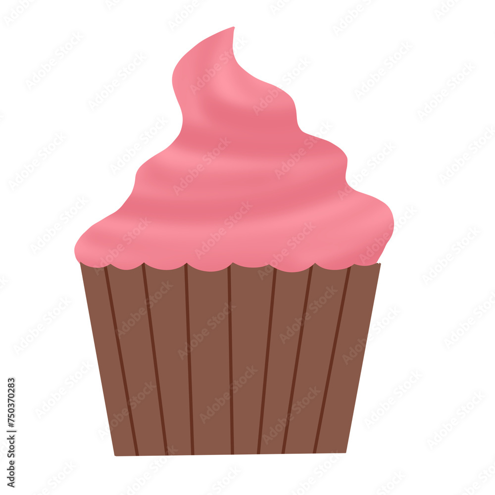 cupcake isolated on white cupcake isolated on white