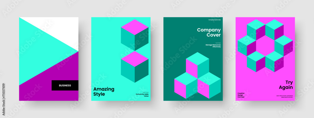 Geometric Banner Template. Abstract Brochure Layout. Isolated Book Cover Design. Background. Flyer. Report. Business Presentation. Poster. Portfolio. Advertising. Magazine. Notebook. Leaflet
