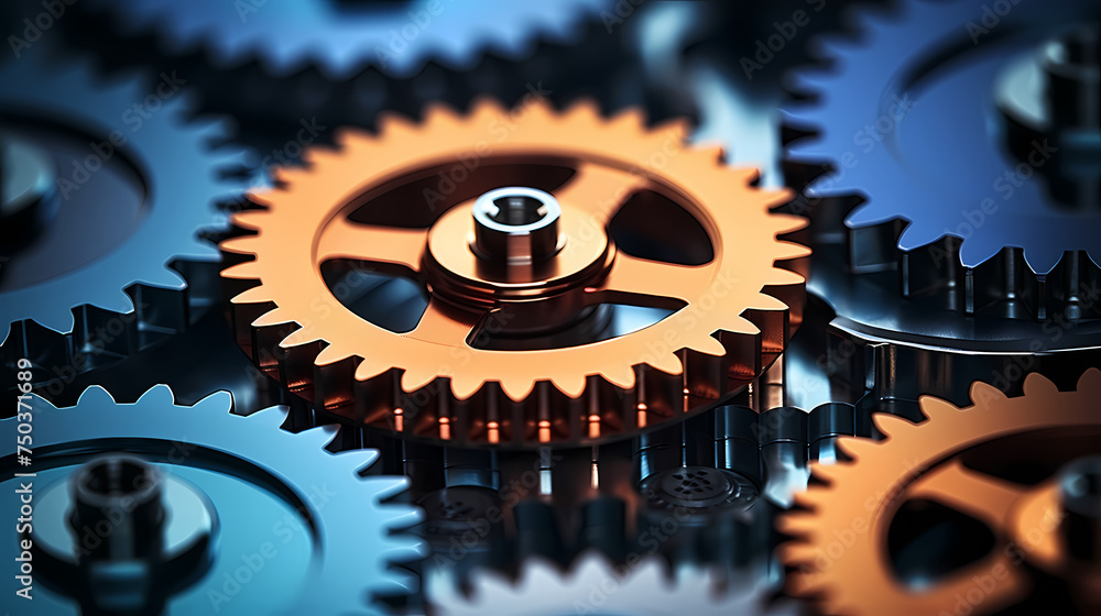 Industrial machines create gears with charming fuzzy aesthetics Industrial machines create gears with charming fuzzy aesthetics