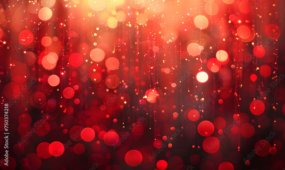 a red background with red lights and sparkles, Generative AI a red background with red lights and sparkles, Generative AI