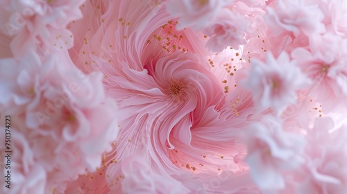 Petal Tornado  Sakura s petals whirl in a stunning tornado pattern in extreme macro.
