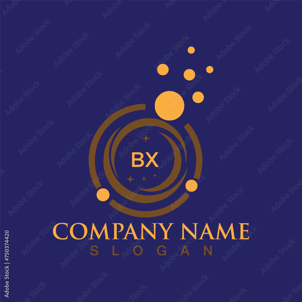 Fototapeta premium Creative logo design with abstract shape
