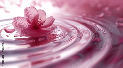 Sakura Serenity: Extreme macro captures Sakura petals in mesmerizing swirls.
