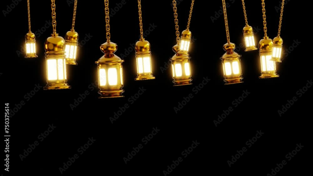 Ramadhan Lantern 3D Icon Animation Alpha Channel Ramadhan Lantern 3D Icon Animation Alpha Channel