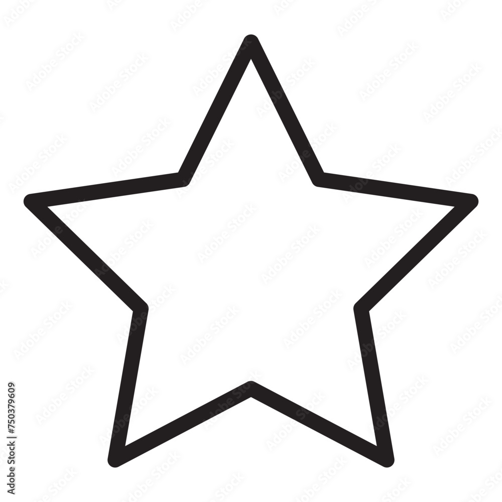 Rating Star icon. Star vector collection. Modern simple stars.