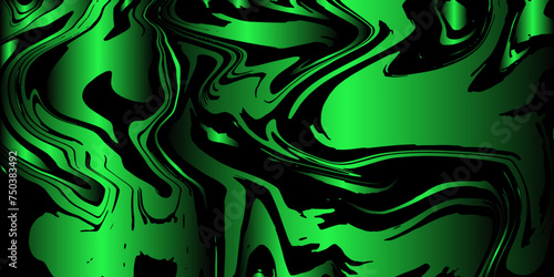 Abstract Green Marble texture background. Blue and Black mixing oil paint texture. Blue Marbleized Stripes With marble ink texture. Splash of paint. Colorful liquid.	