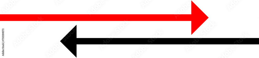 red arrow pointing towards right left red arrow pointing towards right left