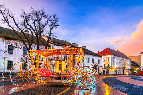 Timisoara, Romania. Beautiful Christmas Market in Eastern Europe photo