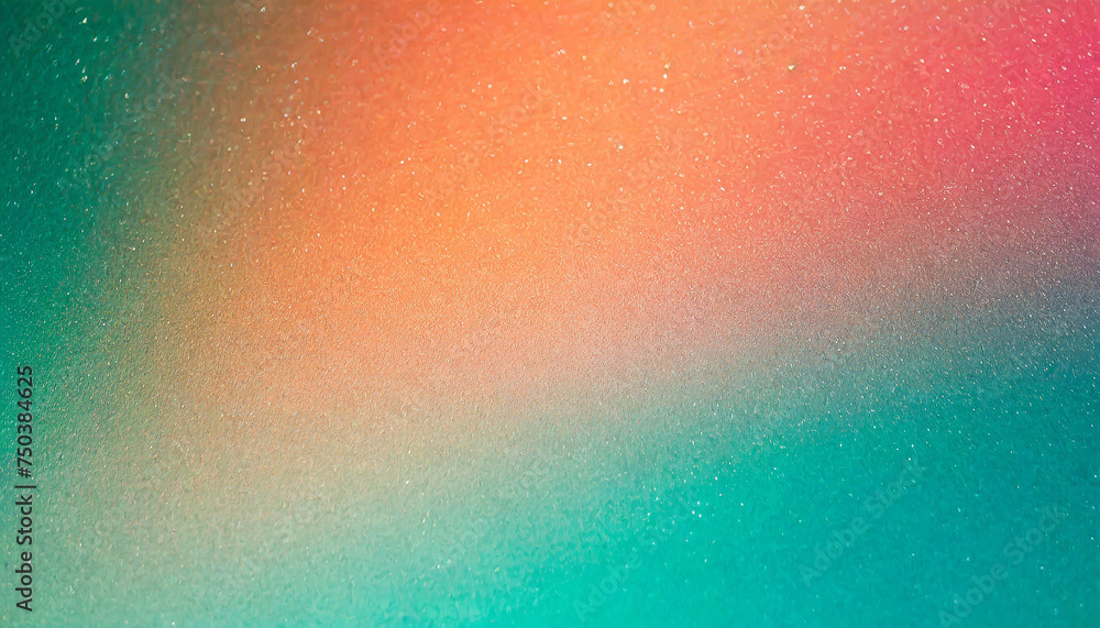 Summer Fantasy: Vibrant Orange, Teal, Green, and Pink Gradient Noise Texture