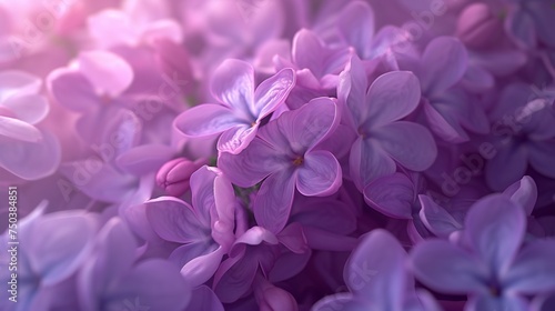 Lilac Cascade: Cascading lilac petals in macro detail, creating a calming cascade. © BGSTUDIOX