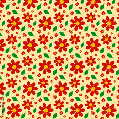 seamless pattern with flowers
