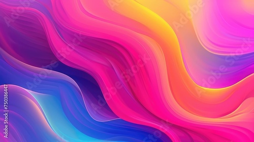abstract modern multicolored background  neon gradient wave colors