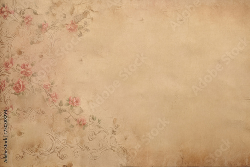 Junk Journal Floral Paper Overlays: Perfect for Vintage Effects in Multiply Mode. Generated AI