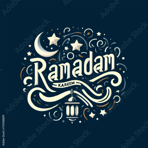Free Vector Ramadan Kreme t shirt design generative ai 